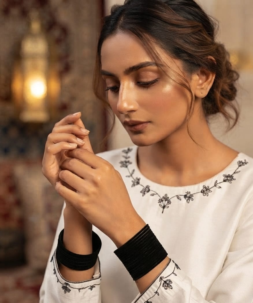 Velvety Glass Bangles