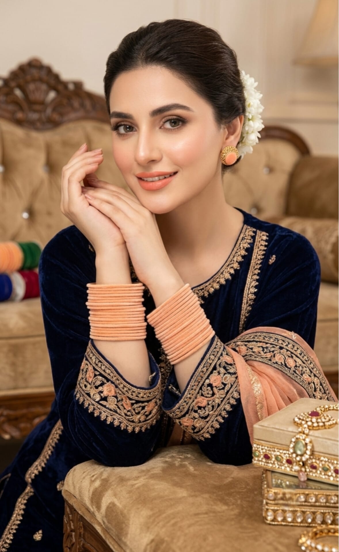 Velvety Glass Bangles